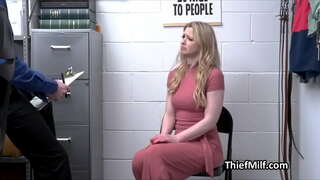 Wraig Blonde Heulog Lane busted a fucked