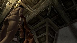 ���ड़ी पोर्न वी: Skyrim - Forsworn बेब बेकार है और Fucks