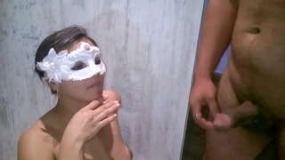 NanaBukkake - Nana fazendo boquete l-ebda mini.