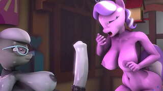 Futa sølvske x Diamant Tiara Facefuck-60FPS