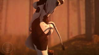 גרויס טיטטעד קו פאַקס קיוט הירש