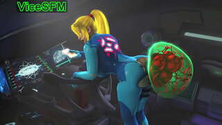 Samus Aran fucked gan anghenfil (sain)
