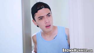 ���ुन्दर कालो बालक banged कडा