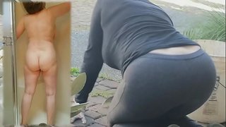 MILF Mature Habillée / Déshabillée pour le ménage