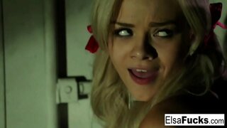 Blonde babe gets batis