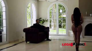 Curvy Latina maid Kesha Ortega lets boss bang her big tits and wet pink GP848