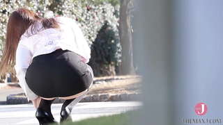 À�बड़ी गांड】वह lewdly के साथ उसे मार पड़ी जांघों के बाहर देखना उसे गेटिस बेल्ट. [bunc 001]